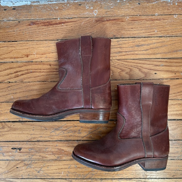 Great tan leather riding boots La Gardiane size 7.5 medium high - Picture 6 of 13